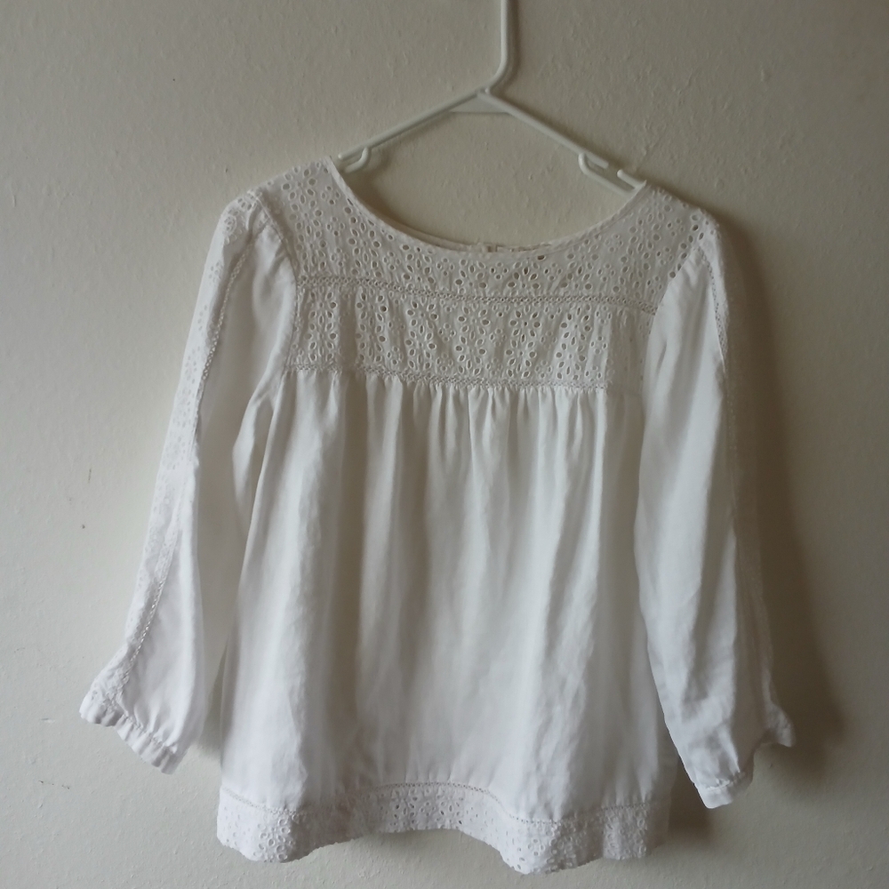 J. CREW LINEN BLOUSE